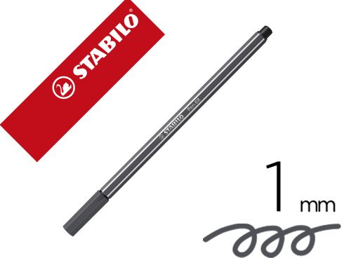 Marcador stabilo aguarelavel pen 68 cinza azulado intenso 1 mm , Stabilo , 150784 , 4006381327084